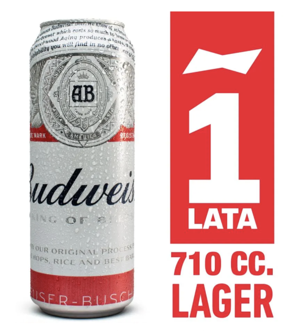 Cerveza Budweiser Bazuca 710ml - Imagen 2